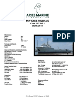 M/V Kylie Williams: Class 220' DP 2 DWT 2,940