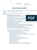 Marie-Harriet Lienhart Resumé