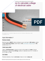 An Example How To Calculate Voltage Drop and Size of Electrical Cable - EEP