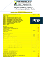 Maryland Metrics - Fastener Technical Data