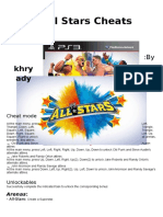 WWE All Stars Cheats PS3