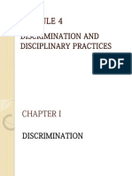 Discrimination and Disciplinary Practices