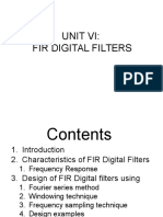 Dsp-Unit 6.2 Window Based Fir Filters