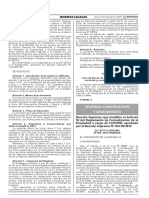 DS 020 2015 Vivienda: No Procede Formalización de Predios en Terrenos de Alto Riesgo