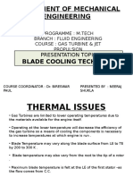 Gas Turbine Blade Cooling Technique