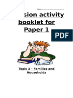  Families and Household Revision Guide