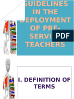 Guidelines in The Development of Pre-Service Teacher