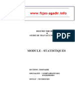 E Résumé de Statisstique BOUTTI PDF