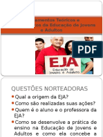 Fundamentos Teóricos e Metodológicos Da Educação de Jovens