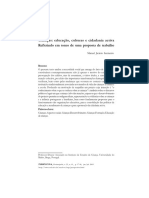 Crianças: Educação, Culturas e Cidadania Activa Refletindo em Torno de Uma Proposta de Trabalho