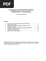 João Quartim de Moraes - O Programa Nacional-Democrático: Fundamentos e Permanência