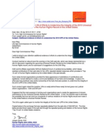 10-04-05 Top 10 Alleged Violations of Human Rights by The United States - Notice To The UN Hight Commissioner: Efforts To Undermine The 2010 Universal Periodic Review