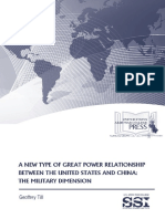 A New Type of Great Power Relationship Between The United States and China: The Military Dimension