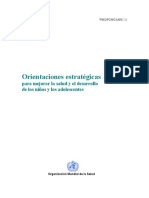 OMS - (2003) Orientaciones Estratégicas para Mejorar La Salud y El Desarrollo de Los Niños y Adolescentes