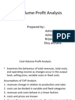 Cost Volume Profit Analysis