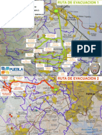 Rutas de Evacuación Volcán Popocatépetl