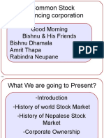 Presentation of History of Stock Market