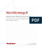 MicroStrategy 8 - Advanced Reporting Guide