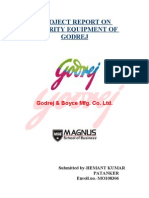 Project Report On Security Equipment of Godrej: Godrej & Boyce Mfg. Co. LTD