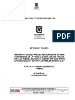 Estudios y Diseños para La Adecuación Al Sistema Transmilenio de La Troncal Boyacá Desde Yomasa Hasta La Avenida San José y Avenida San José Entre Avenida Boyacá y Autopista Norte