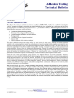 Adhesion Testing Coatings