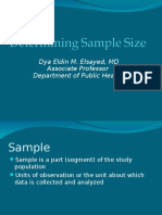 Determining Sample Size