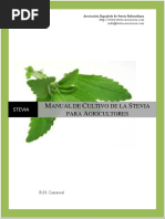 Manual Del Cultivo de La Stevia para Agricultores