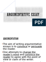 Argumentative Essay