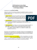 Stat 250 Gunderson Lecture Notes Relationships Between Categorical Variables 12: Chi Square Analysis