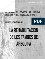 Rehabilitación Tambos Del Centro Histórico de Arequipa