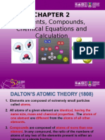 CHAPTER 2 Elements, Compounds, Chem Equations and Calculations