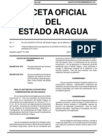 Area Metropolitana de Maracay. Articulo 3. Plan de Ordenación Del Territorio Del Estado Aragua