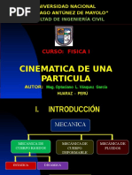 Cinematica de Una Particula