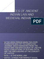 Sources of Ancient Indian Law Ane Medieval Law