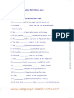 Elementary Present Continuous For Future Use Exercises