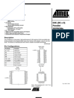 64K (8Kx8) Parallel Eeproms AT28C64 AT28C64X: Features