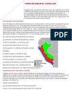 Diversas Forma de Hablar El Castellano