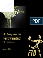 FTD Jan 2016 Investor Presentation