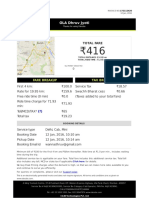 Ola Cabs Receipt