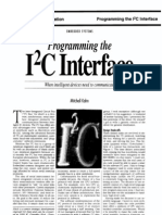 Intedigent Devices Need To Communicate: 12C Specific Information Programming The 12C Interface