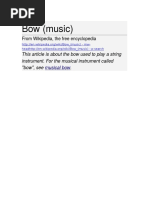 Bow (Music)