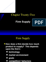 Microeconomics Chapter 22: Firm Supply