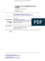 Acute Pancreatitis Guidelines