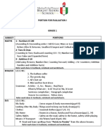 Portion For Evaluation I: Refer Work Done in Textbook, Notebook and Worksheets