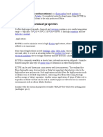 Physical and Chemical Properties: ECTFE (Ethylene Chlorotrifluoroethlyene) Is A