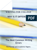 Writing For College Tips and Tricks