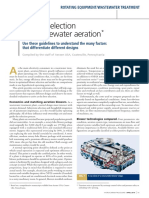 Blower Selection For Wastewater Aeration