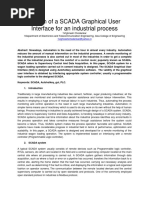 Design of A SCADA Graphical User Interface For An Industrial Process