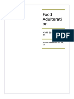 Food Adulteration Chemistry Class 12 Project