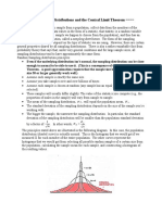 The CLT and Sampling Distributions